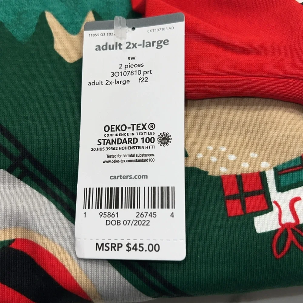 Carter’s Adult Christmas Pajamas Set 100% Cotton (NWT) - Picture 4 of 5